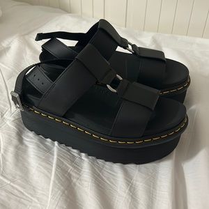 Dr. Martens Francis Leather Platform Sandals